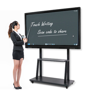 Multimídia com tela sensível ao toque ensina conferência, reunião, escrita à mão, máquina de quadro branco inteligente interativo multifuncional