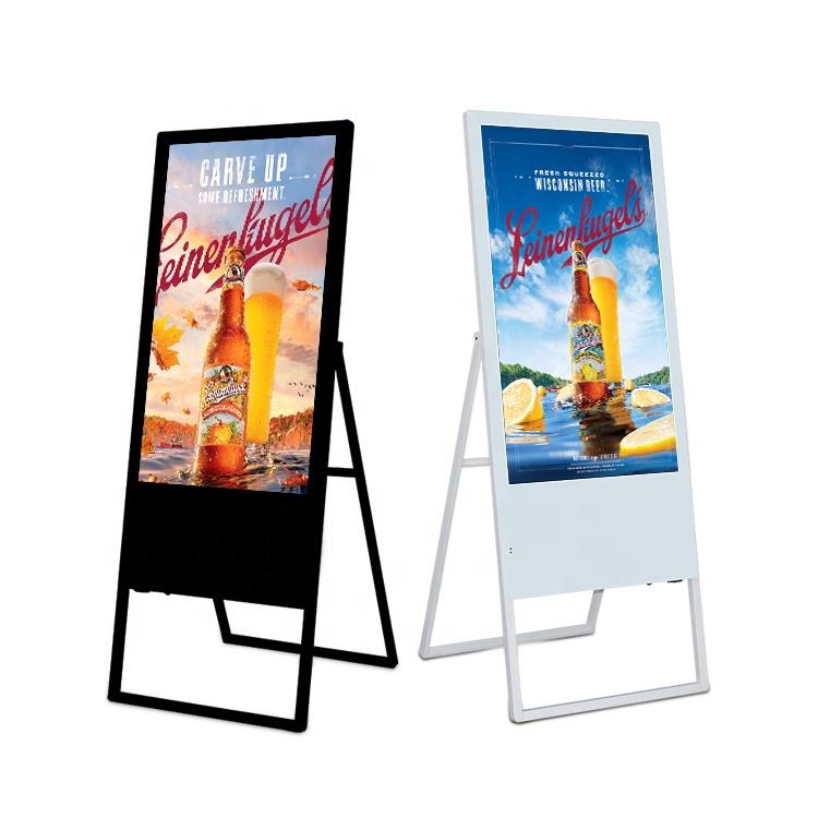 Máquina de publicidade de cabine fotográfica com tela de toque de alta qualidade, sinalização digital portátil